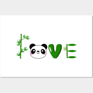 Love Panda, Panda Love, Panda And Bamboo Posters and Art